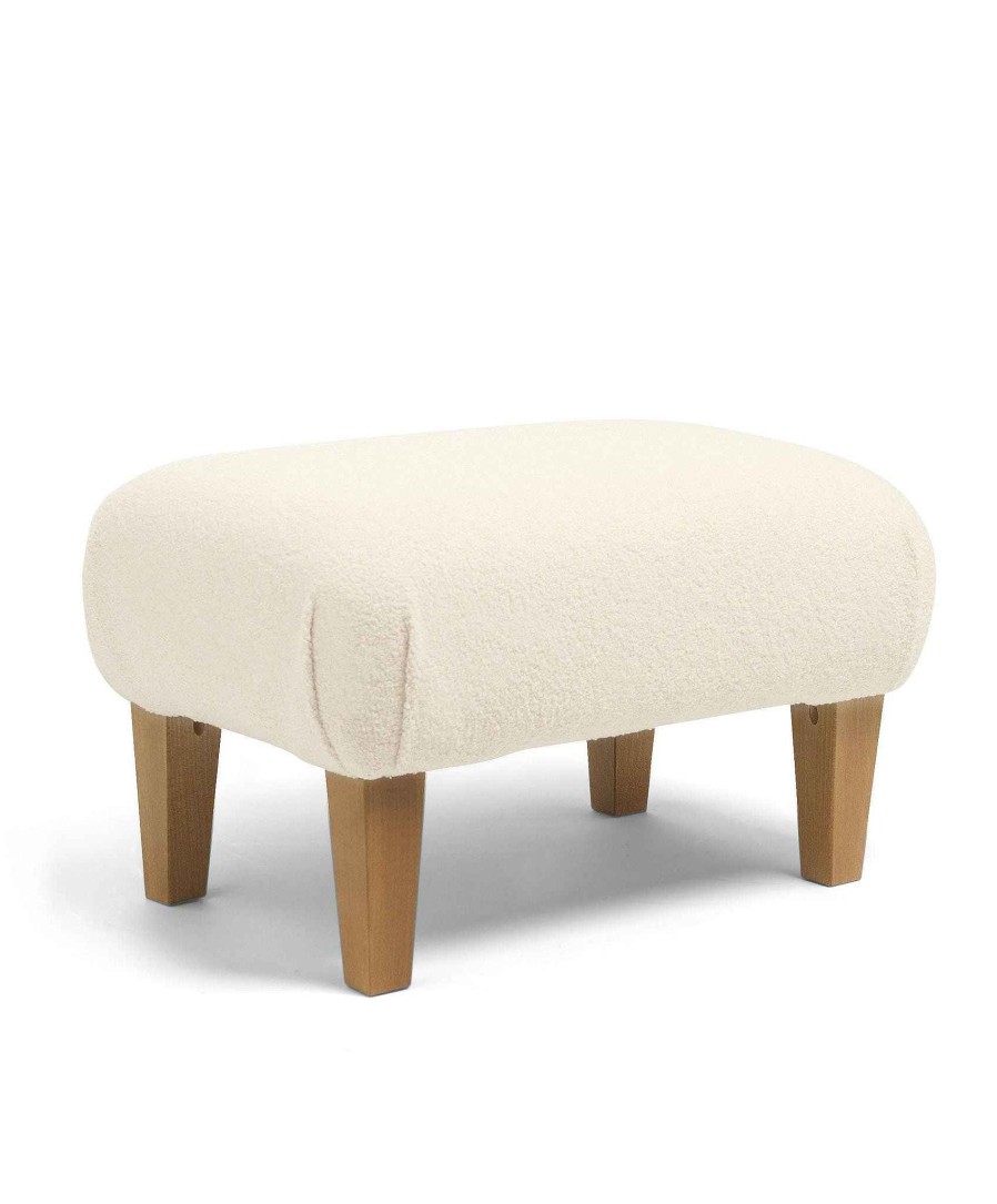 Furniture Mamas and Papas Nursing & Feeding Chairs | Nursery Footstool Off-White Boucle