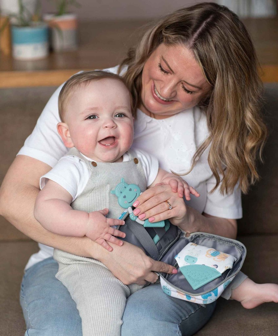 Feeding & Weaning Cheeky Chompers Bibs | Cheeky Chompers Teething Survival Kit Inc. Teething Bib & Toothbrush