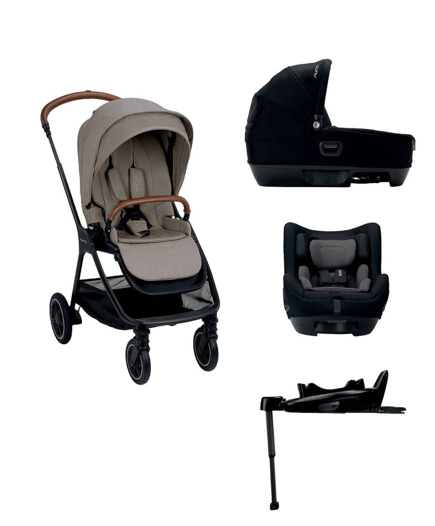 Pushchairs Nuna Pushchairs & Prams | Nuna Triv Next 4 Piece Pushchair Bundle - Hazelwood/Caviar