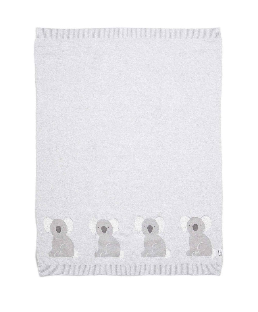 Nursery Mamas and Papas Neutral Baby Bedding | Blanket Knitted - Koala