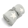 Christmas Mamas and Papas Baby'S First Christmas | Chenille Blanket - Grey Star