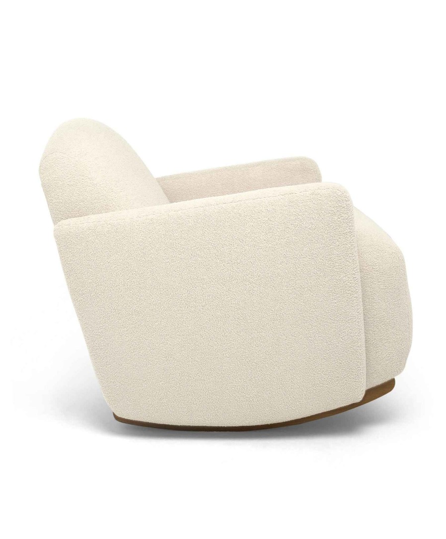 Furniture Mamas and Papas White Nursery Furniture | Royton Nursing Chair In Boucle - Off White