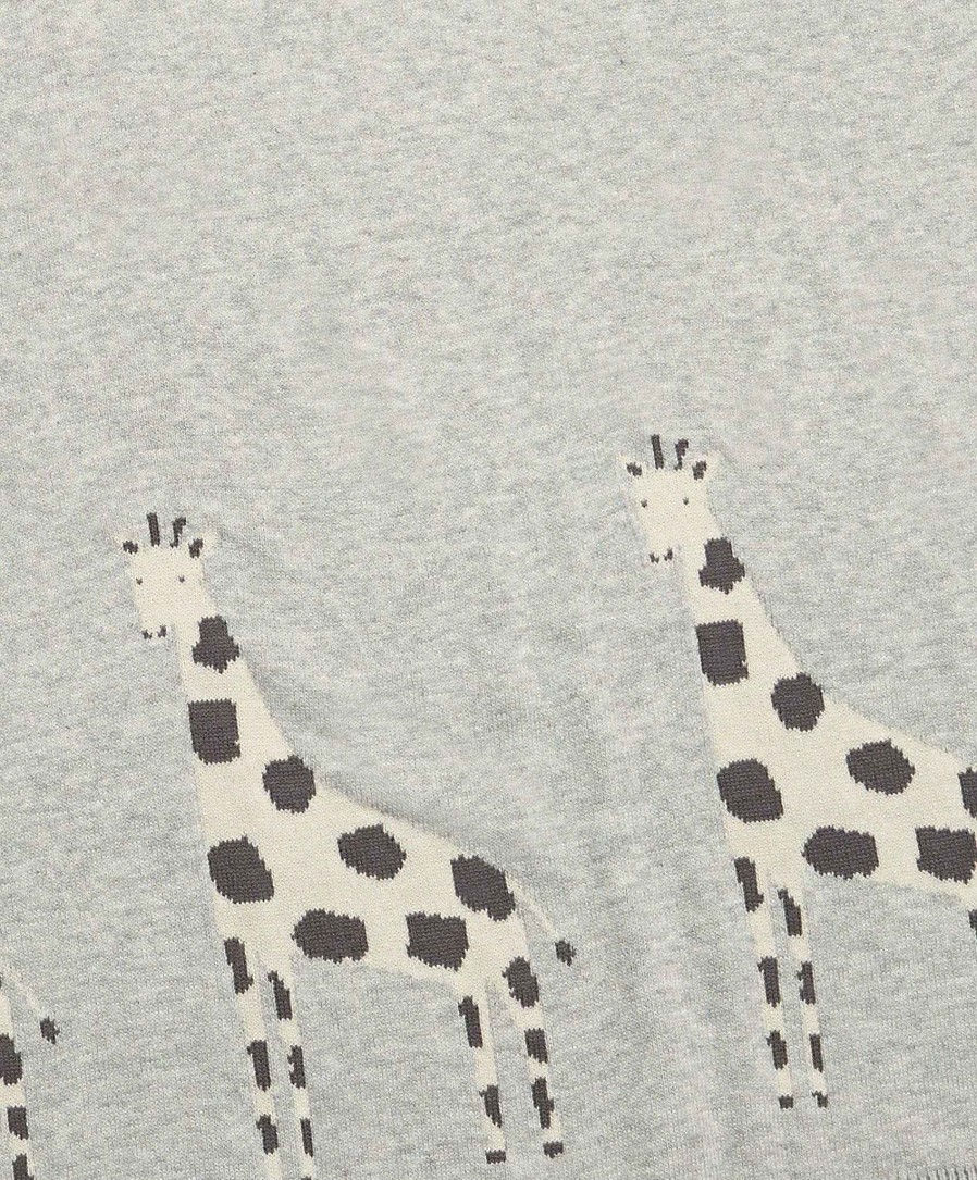 Nursery Mamas and Papas Neutral Baby Bedding | Knitted Blanket - Giraffe