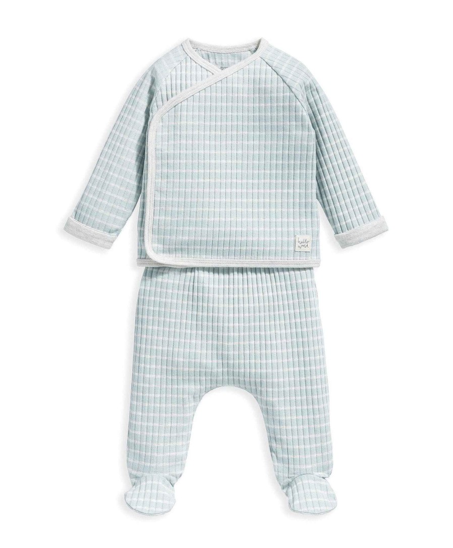 Toys & Gifts Mamas and Papas New Parent Gifts | Stripe Ribbed Set - 2 Piece Set