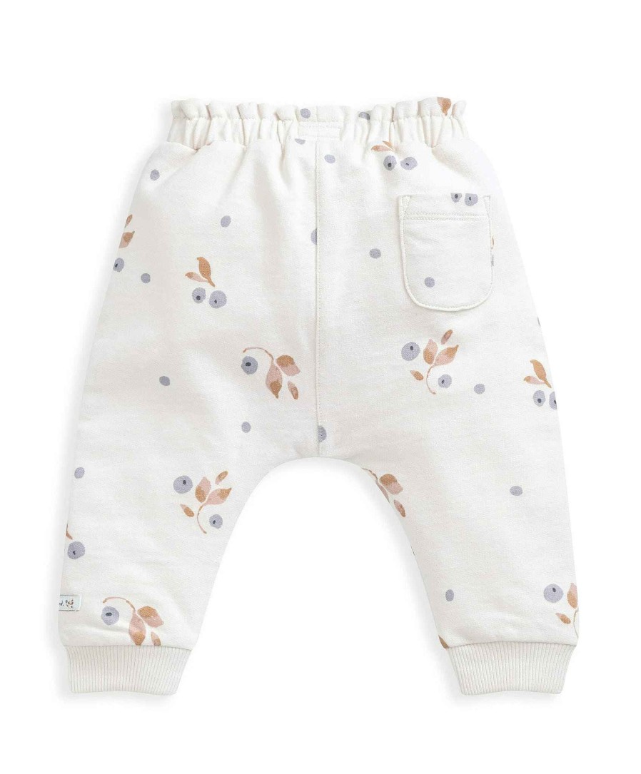 Clothing Mamas and Papas | Berry Floral Print Joggers - Cream