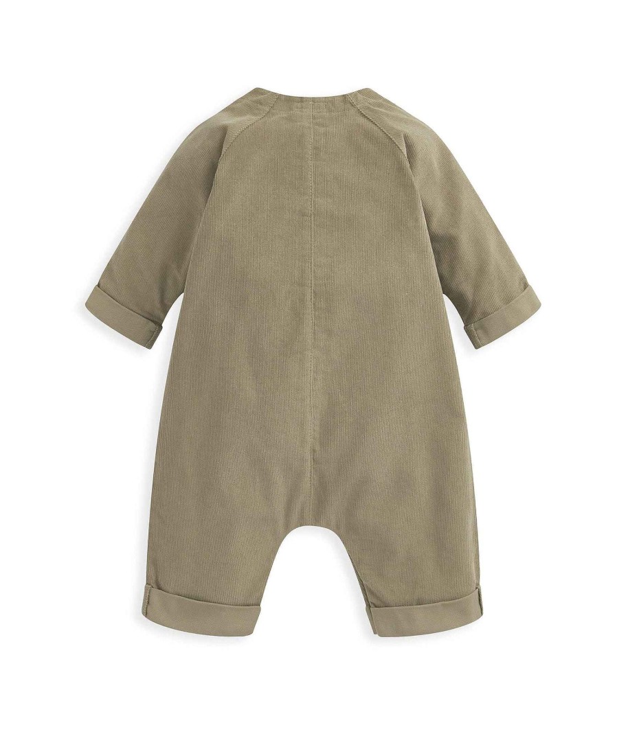 Clothing Mamas and Papas | Longsleeved Cord Boiler Suit - Green