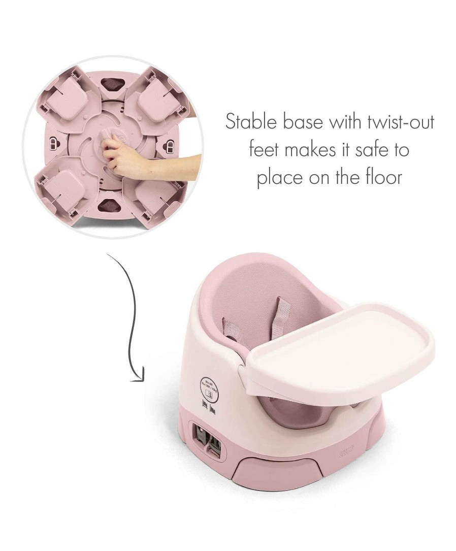 Feeding & Weaning Mamas and Papas Baby Weaning Essentials | Bug 3-In-1 Floor & Booster Seat With Activity Tray & Beaba Silicone Meal Weaning Set Bundle Blossom / Pink