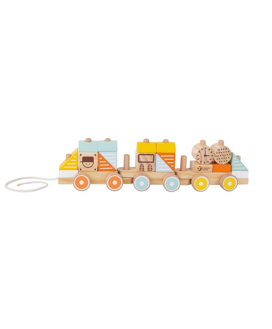 Toys & Gifts Classic World Mum-To-Be Gifts | Classic World Pull Wooden Train Toy