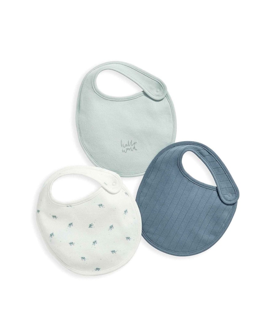 Clothing Mamas and Papas | Turtle Bib Set - 3 Pack