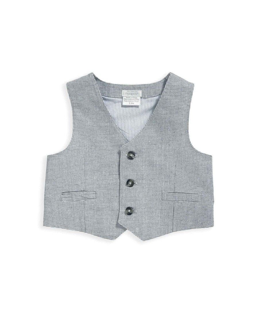 Clothing Mamas and Papas | Dogtooth Waistcoat Set - 3 Piece Set