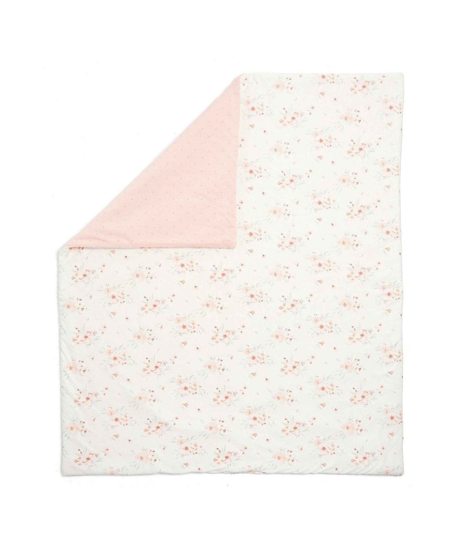 Nursery Mamas and Papas Baby Girl Bedding | Floral Cotbed Quilt