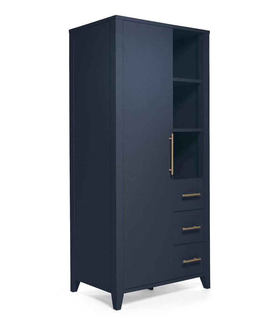 Furniture Mamas and Papas Baby Storage | Melfi Compact Storage Nursery Wardrobe - Midnight