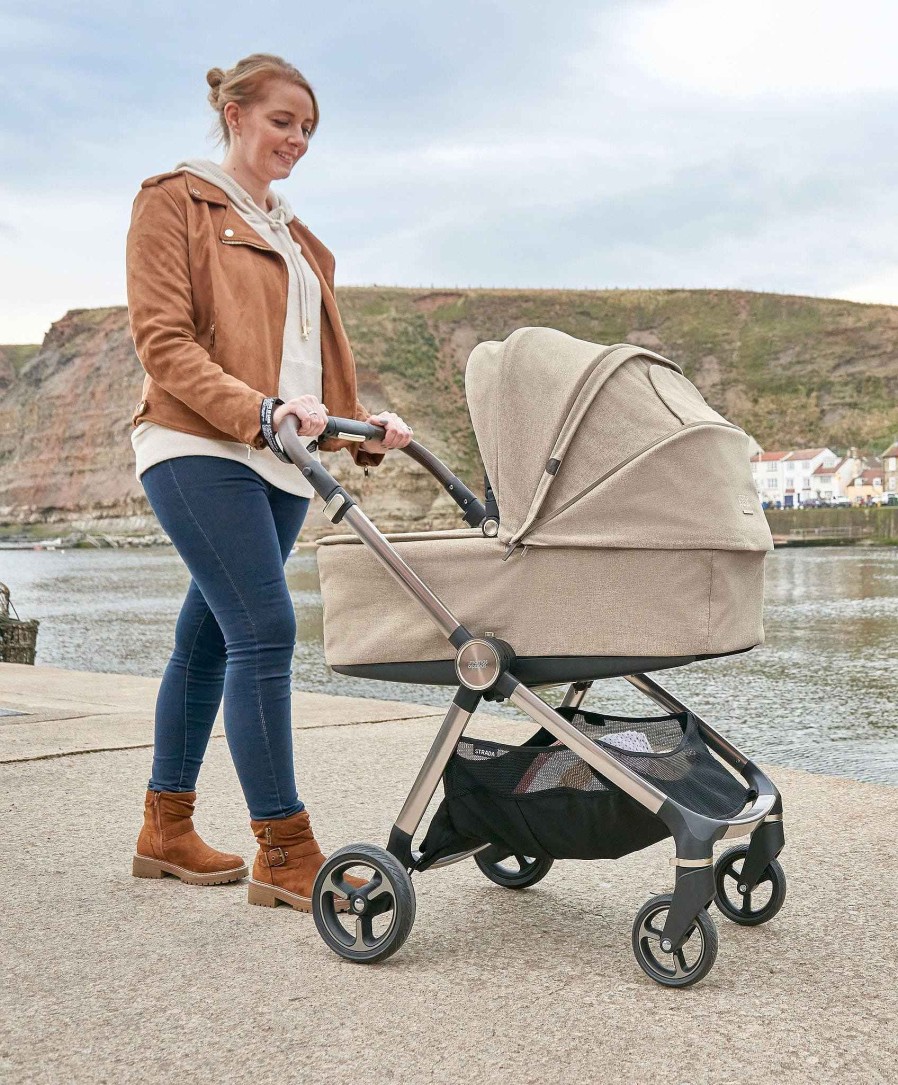 Pushchairs Mamas and Papas Pushchair Accessories | Strada Pushchair Carrycot - Pebble