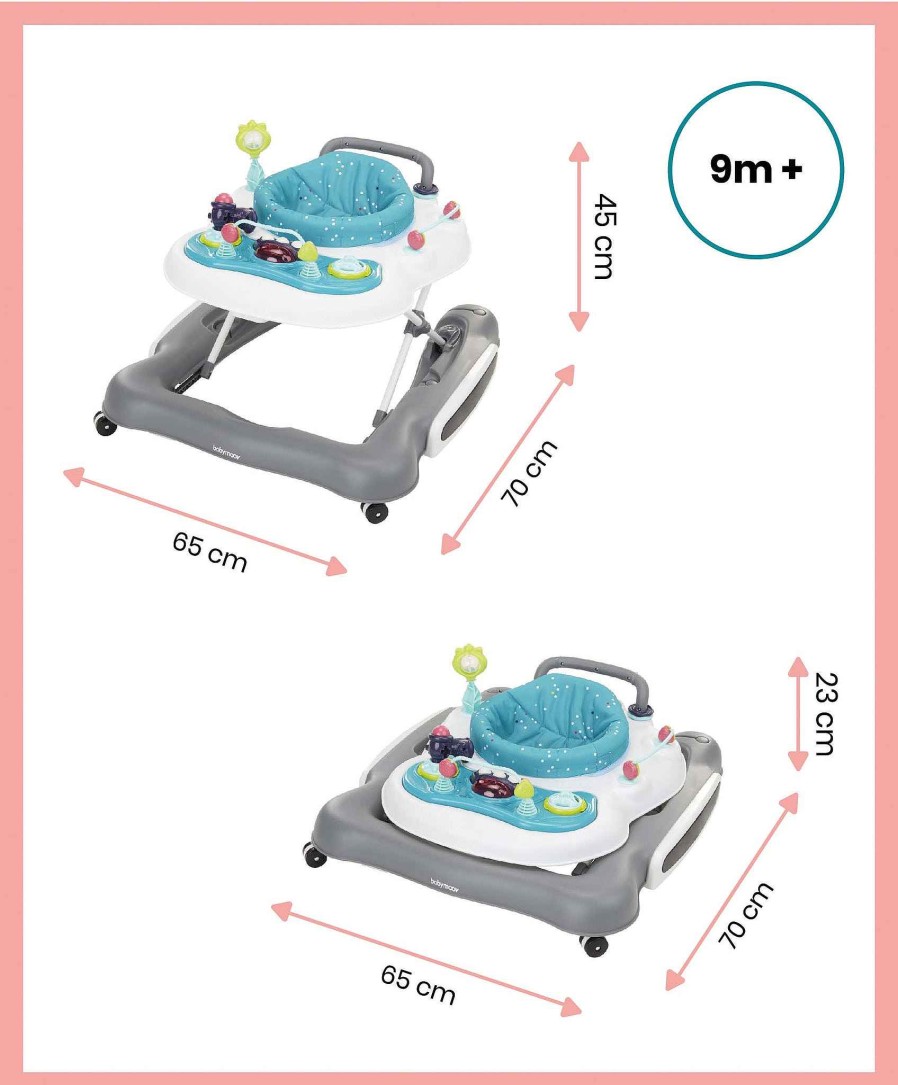 Toys & Gifts Babymoov Mum-To-Be Gifts | Babymoov 5-In-1 Walker & Rocker - Blue