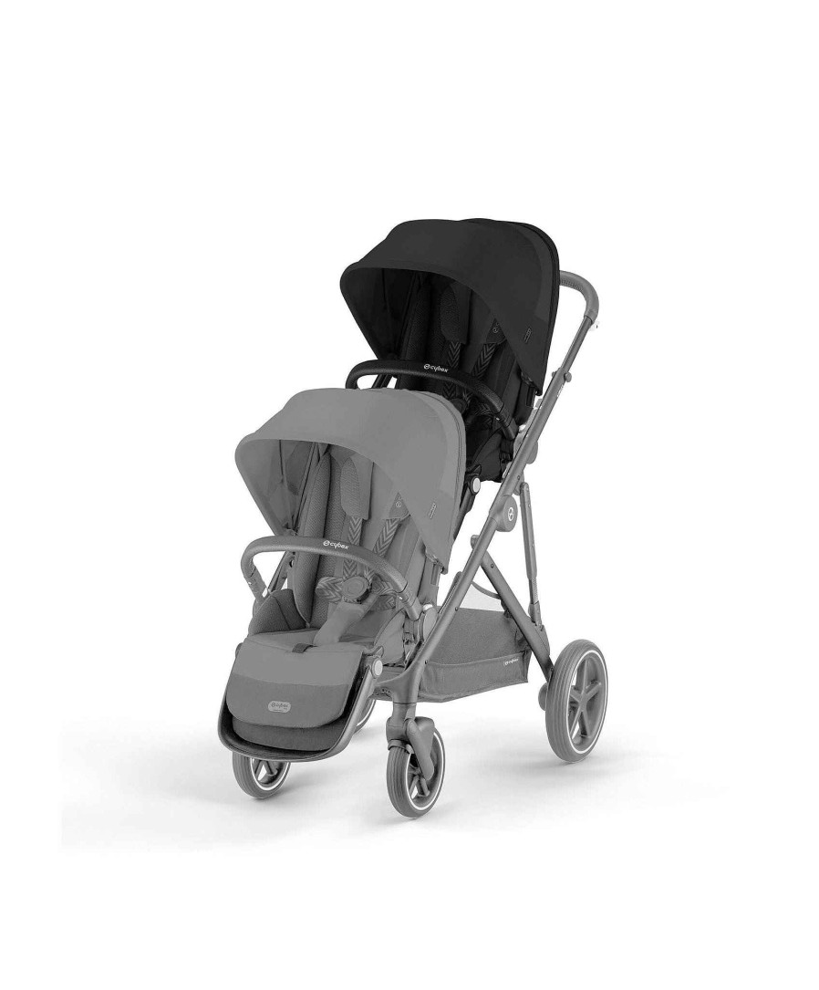 Pushchairs Cybex Pushchairs & Prams | Cybex Gazelle Second Seat - Moon Black