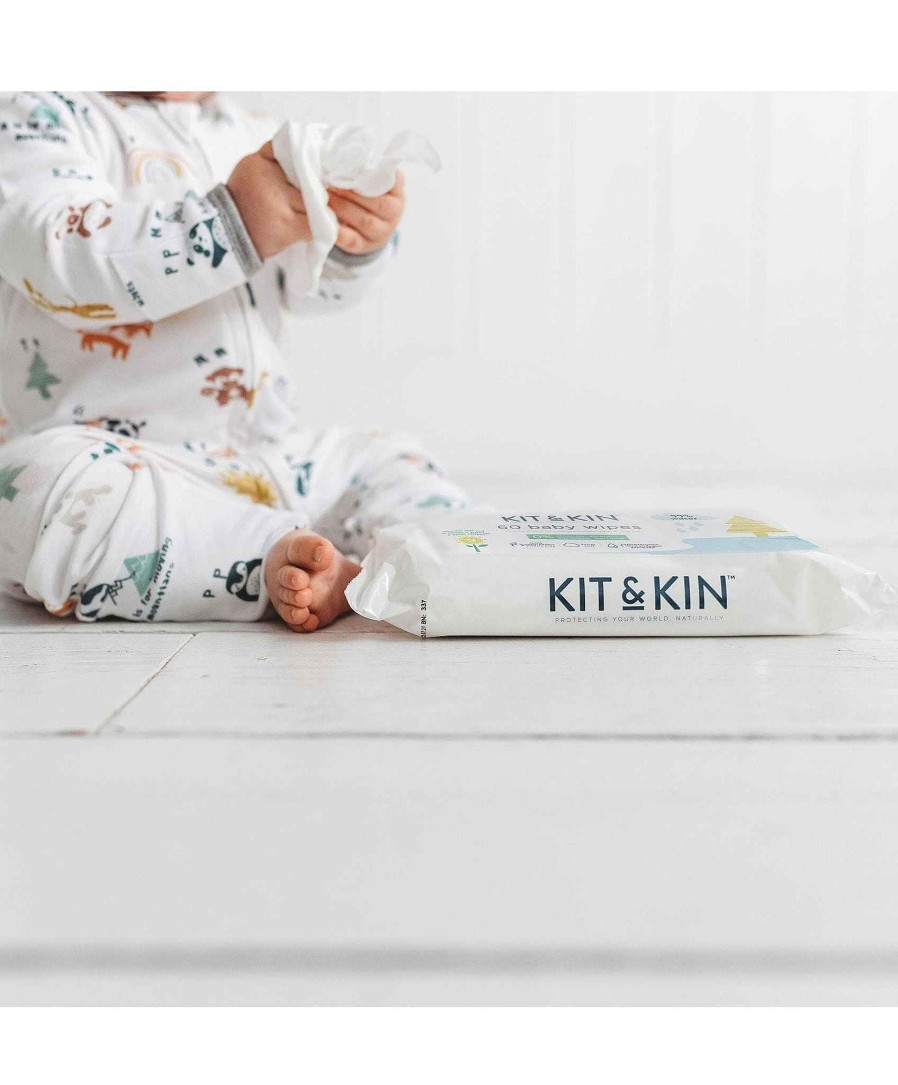 Toys & Gifts Kit and Kin Baby Shower Gifts | Kit & Kin Biodegradable Baby Wipes