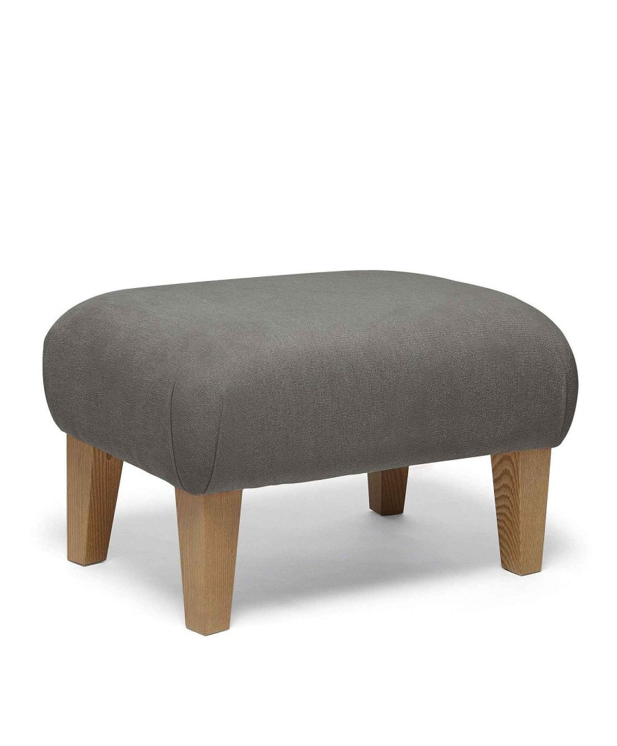 Furniture Mamas and Papas Nursing & Feeding Chairs | Hilston Footstool Woven - Grey