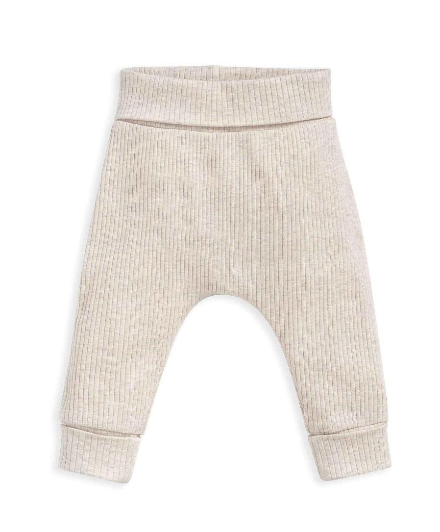 Clothing Mamas and Papas | Organic Cotton Ribbed Leggings - Oatmeal