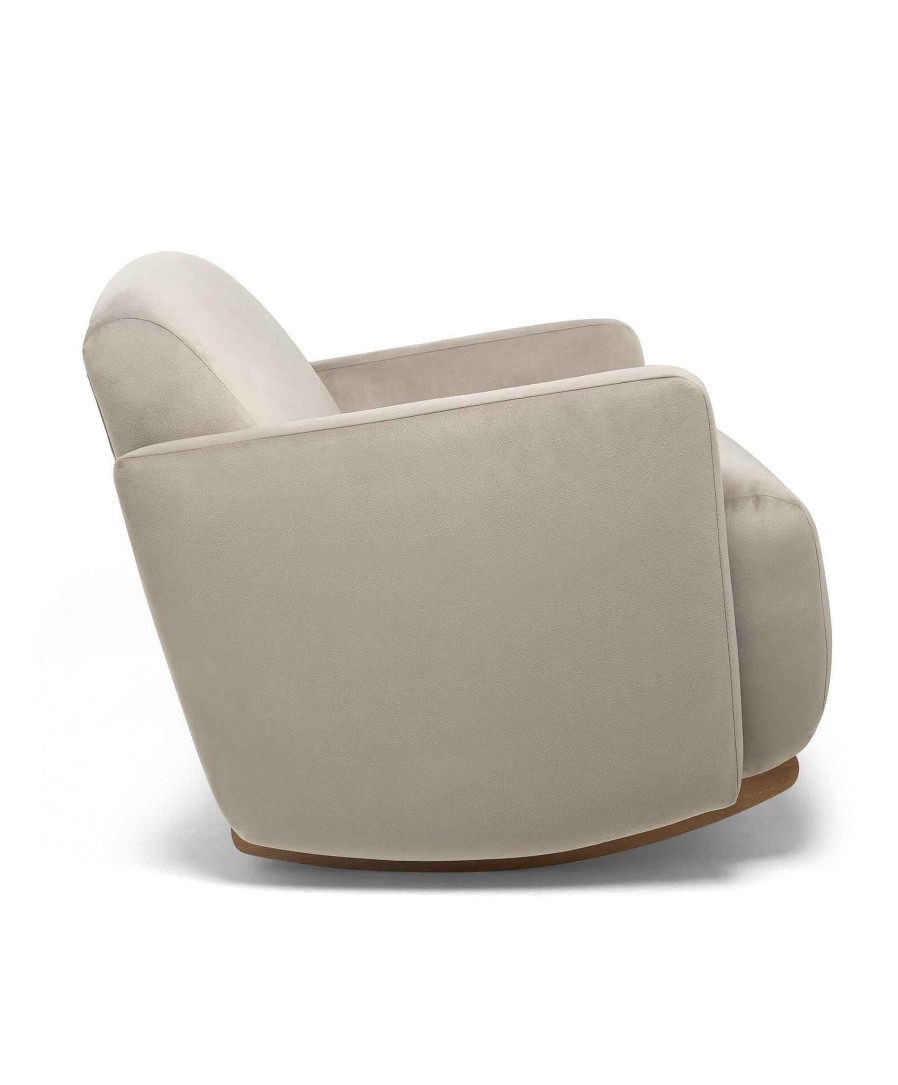 Furniture Mamas and Papas Nursing & Feeding Chairs | Royton Nursing Chair In Velvet - Stone