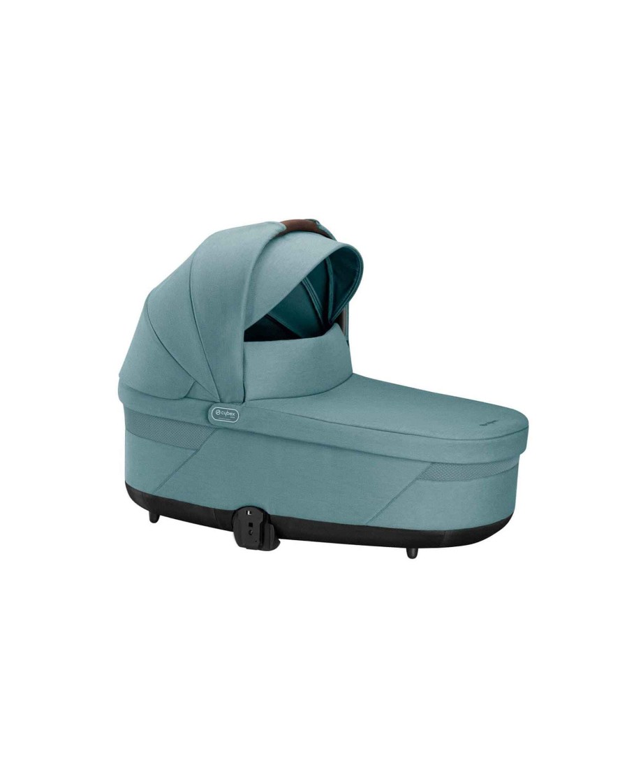 Pushchairs Cybex Pushchairs & Prams | Cybex Cot S Lux Carrycot - Sky Blue