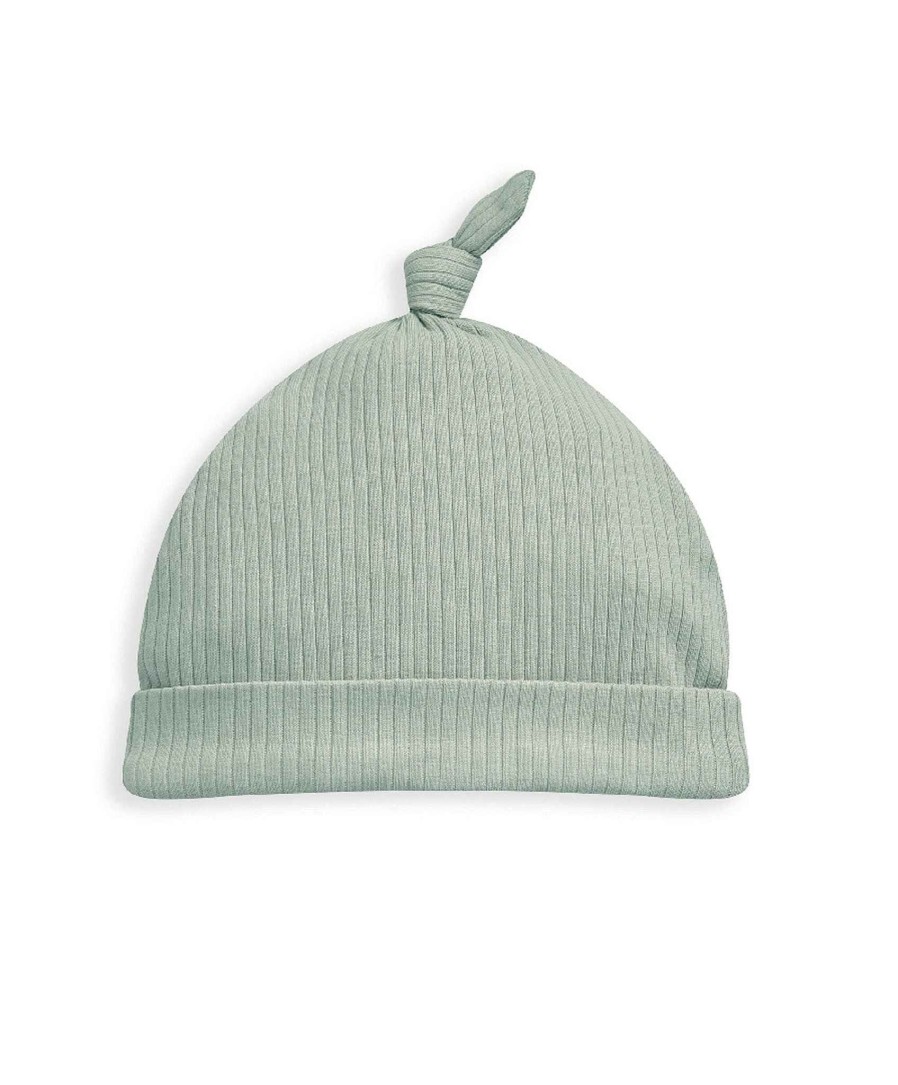 Clothing Mamas and Papas | Organic Ribbed Hat - Sage Green