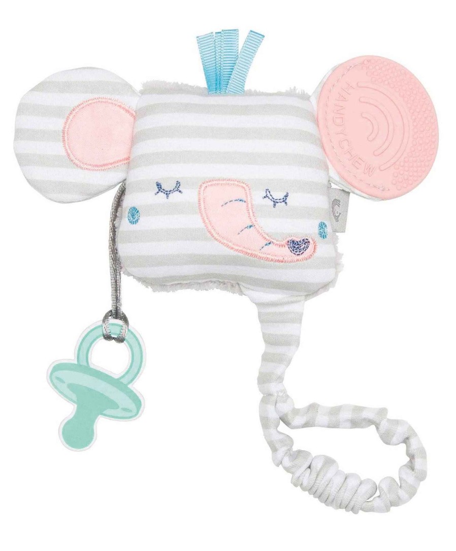 Toys & Gifts Cheeky Chompers Teething Toys & Baby Comforters | Cheeky Chompers Darcy The Elephant Sensory Teething Toy