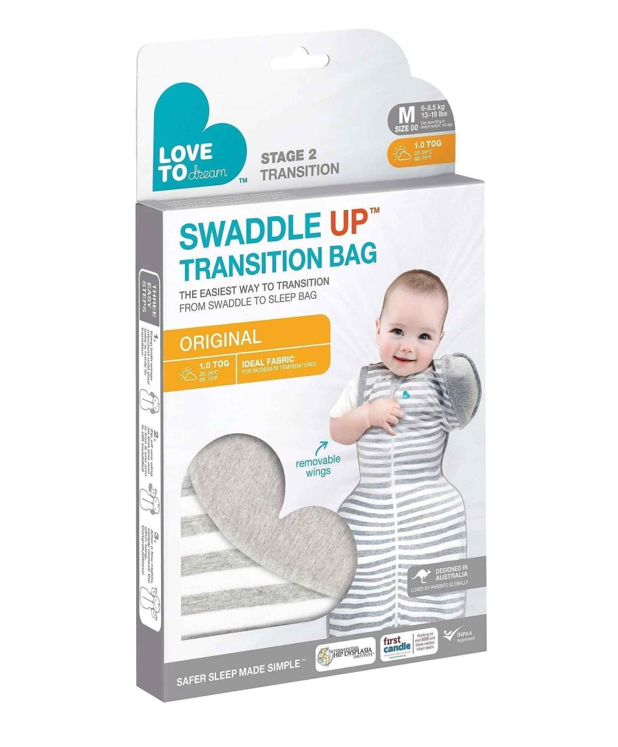 Nursery Love to Dream Swaddles & Baby Wraps | Love To Dream Swaddle Up™ Transition Bag Cotton Original Grey - Medium