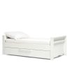 Furniture Mamas and Papas White Nursery Furniture | Franklin Cotbed Set With Premium Pocket Spring Mattress White Wash