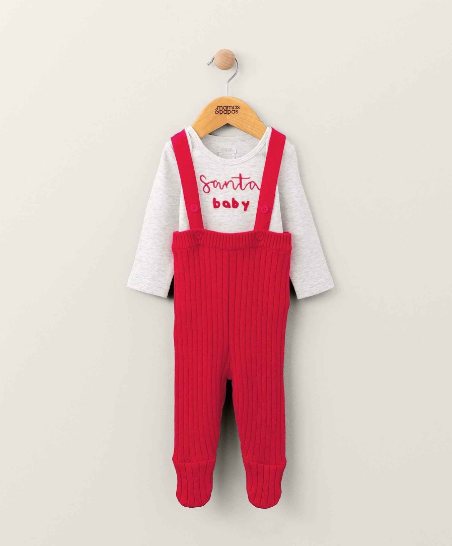 Clothing Mamas and Papas | Christmas Bodysuit & Dungaree Set