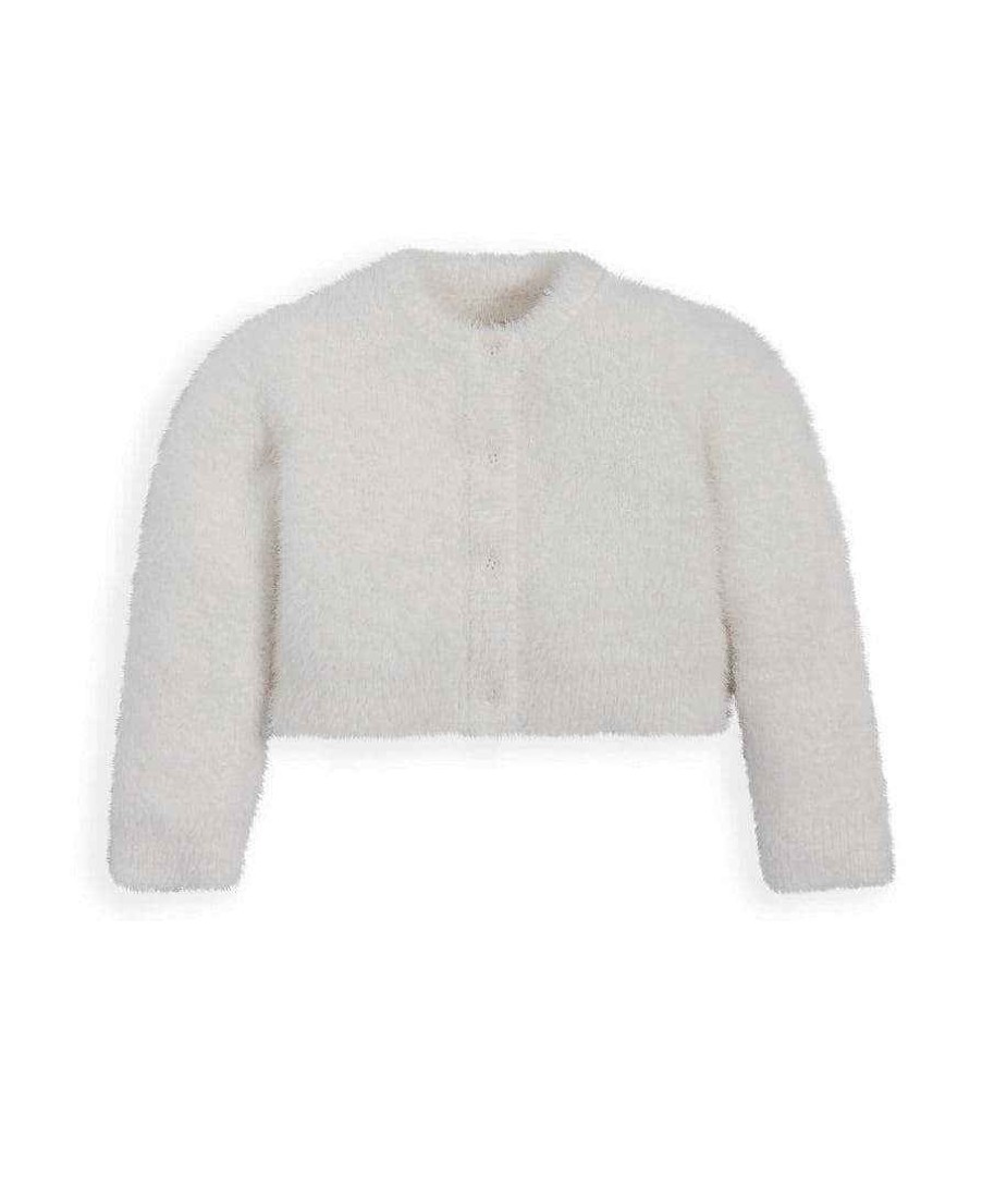 Clothing Mamas and Papas | White Fluffy Cardigan