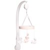 Nursery Mamas and Papas Cot Mobiles | Welcome To The World Floral Musical Mobile - Pink & White