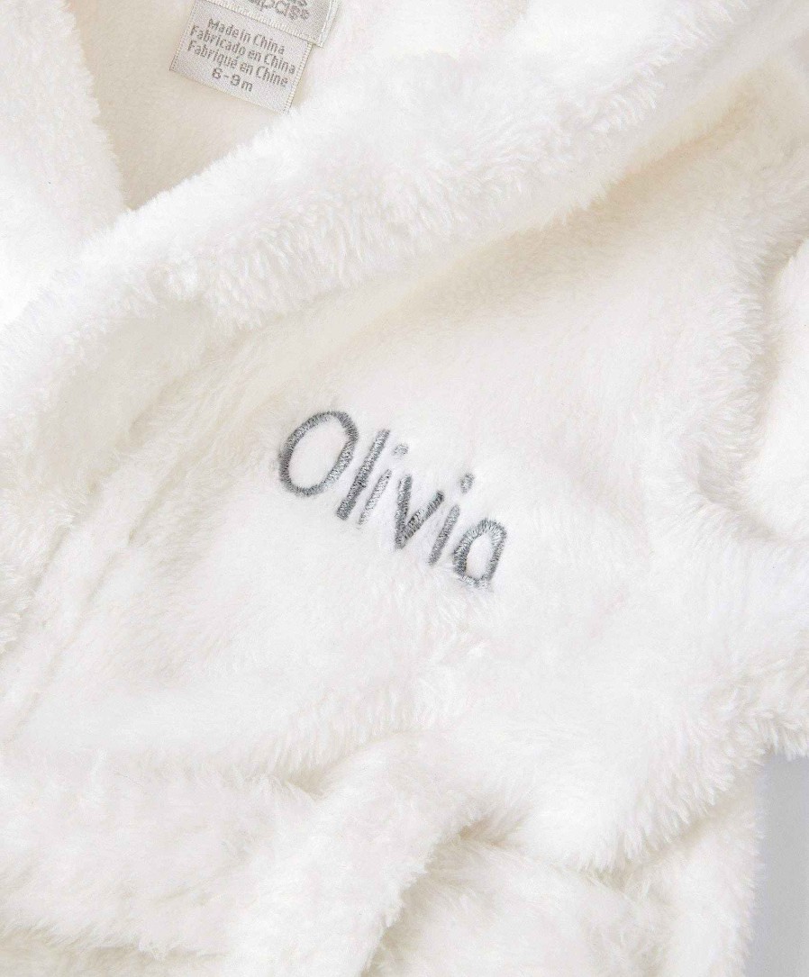 Christmas Mamas and Papas Christmas Personalised Gifts | Faux Fur Dressing Gown - White