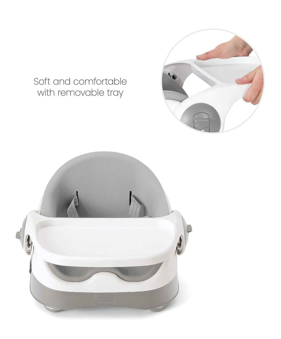 Toys & Gifts Mamas and Papas Baby Shower Gifts | Bud 2-In-1 Booster Seat Pebble Grey