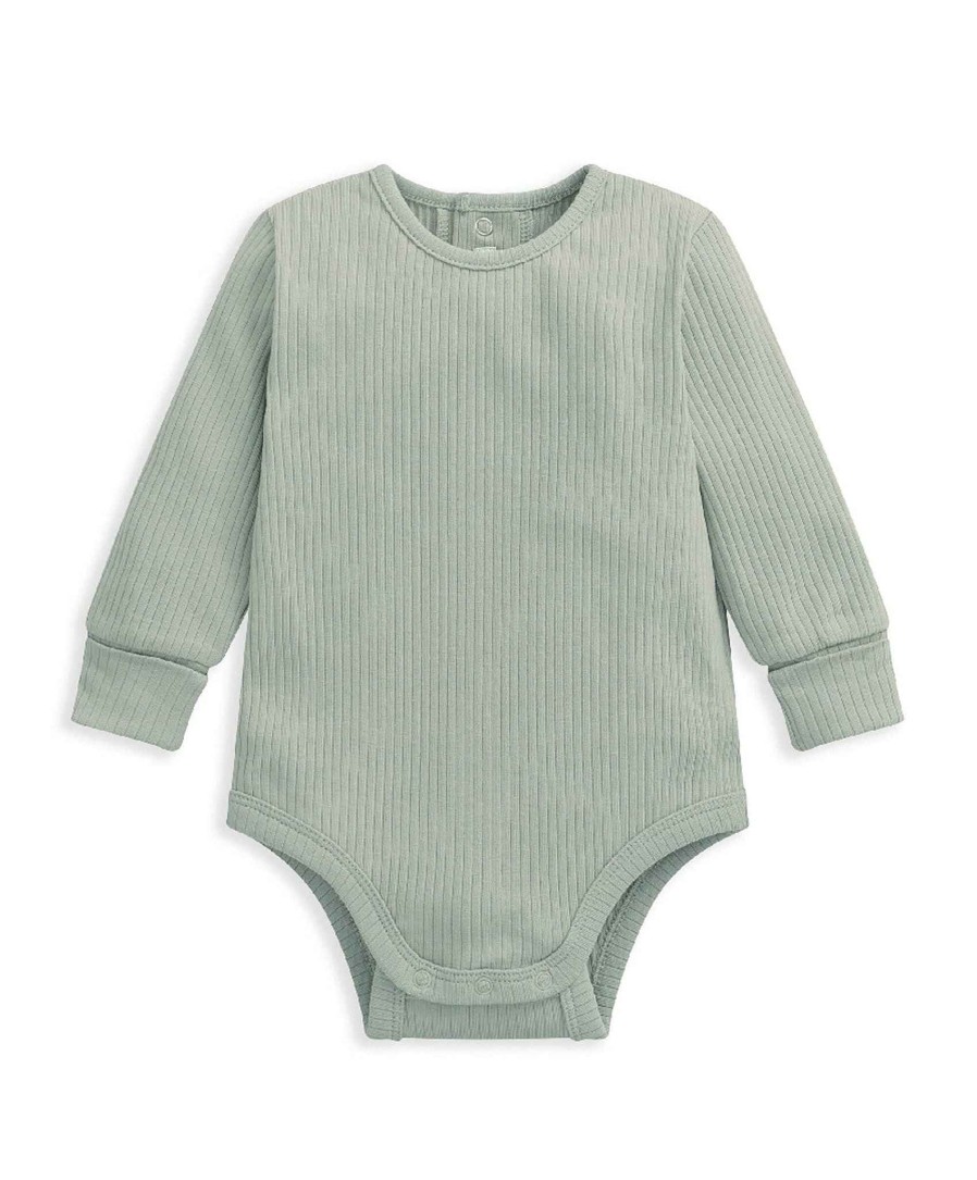 Clothing Mamas and Papas | Organic Bodysuit - Sage Green