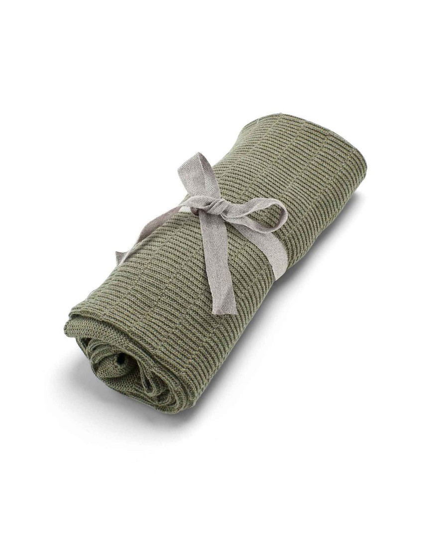 Nursery Mamas and Papas Baby Blankets | Born To Be Wild - Khaki Rib Blanket