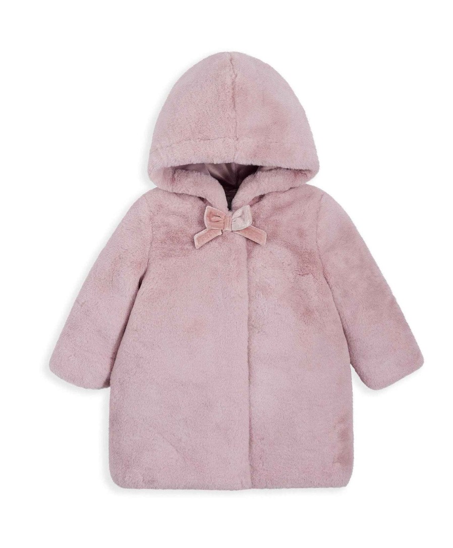 Clothing Mamas and Papas | Pink Faux Fur Coat