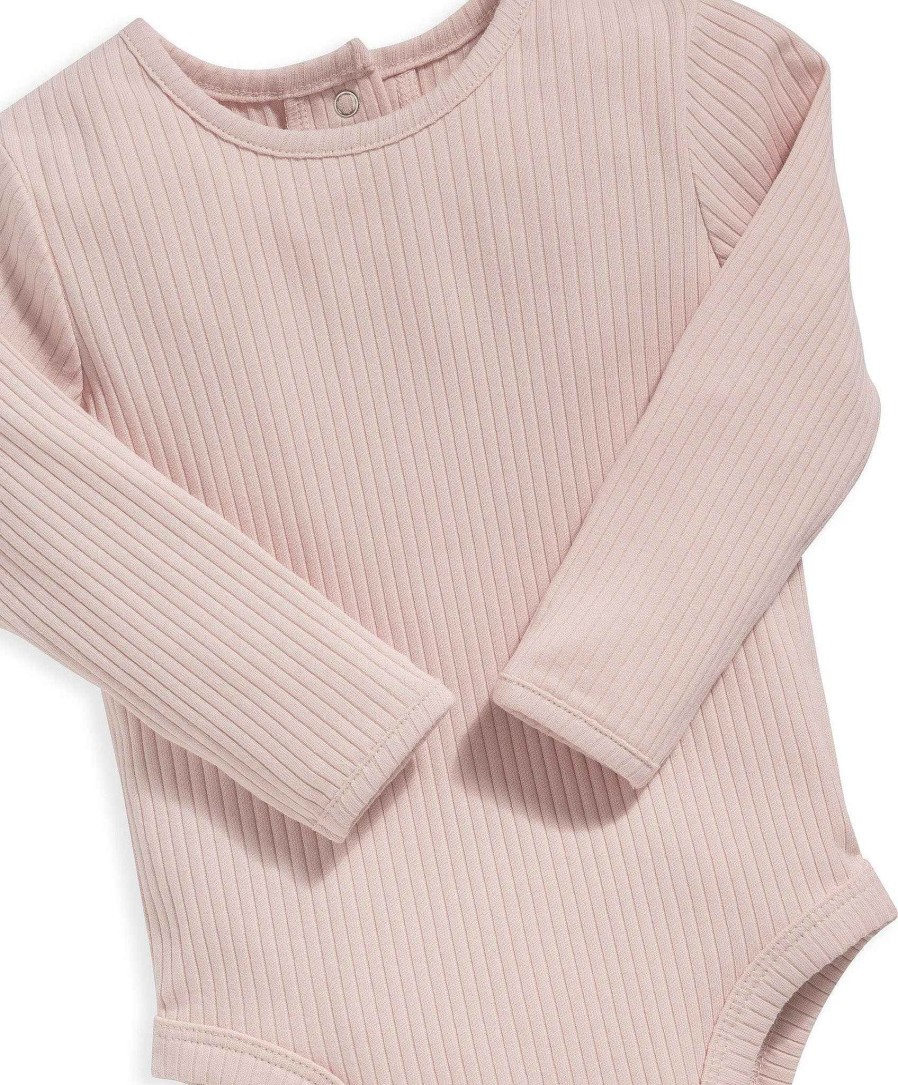 Toys & Gifts Mamas and Papas Baby Shower Gifts | Organic Cotton Ribbed Bodysuit - Pink