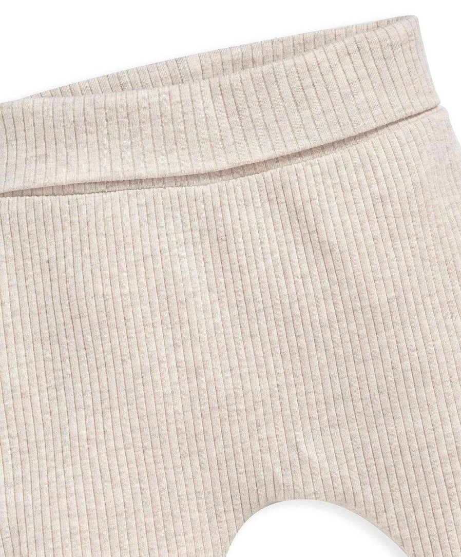 Clothing Mamas and Papas | Organic Cotton Ribbed Leggings - Oatmeal