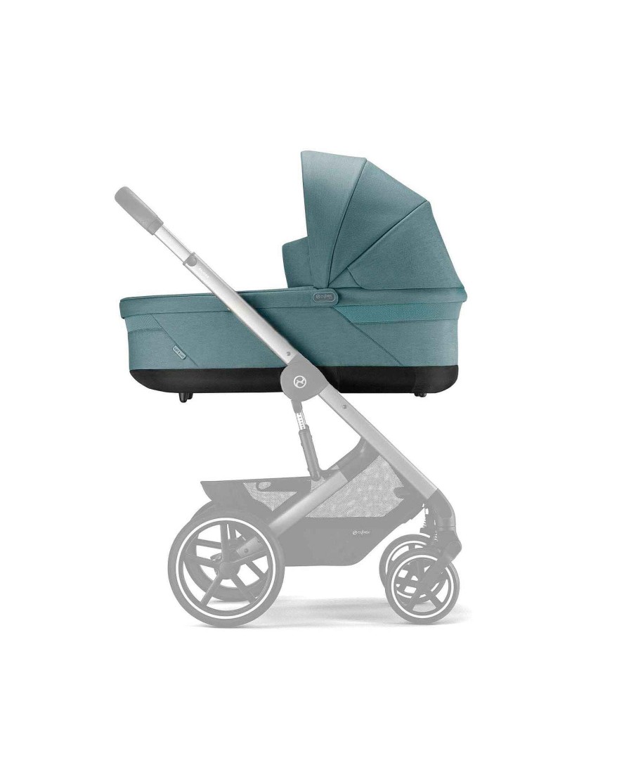 Pushchairs Cybex Pushchairs & Prams | Cybex Cot S Lux Carrycot - Sky Blue