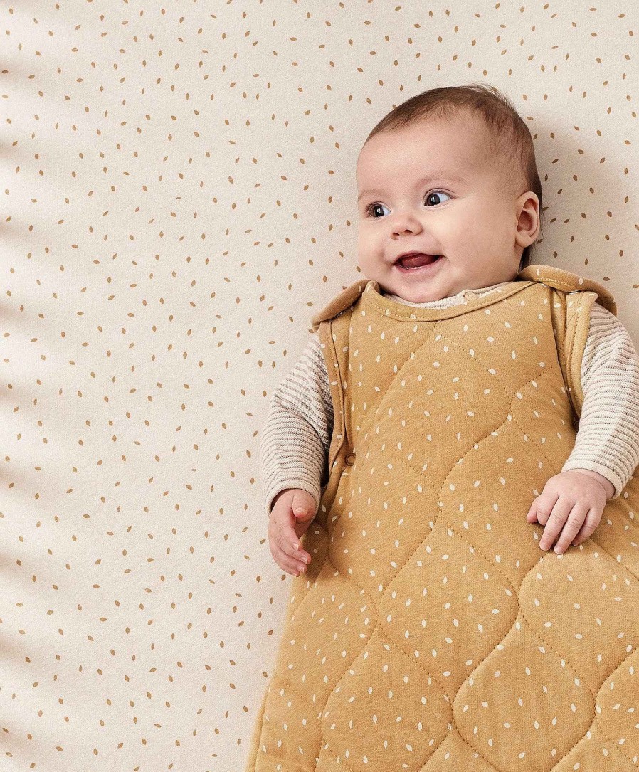 Clothing Little Green Sheep | The Little Green Sheep Organic Baby Sleeping Bag, 2.5 Tog - Honey Rice Print