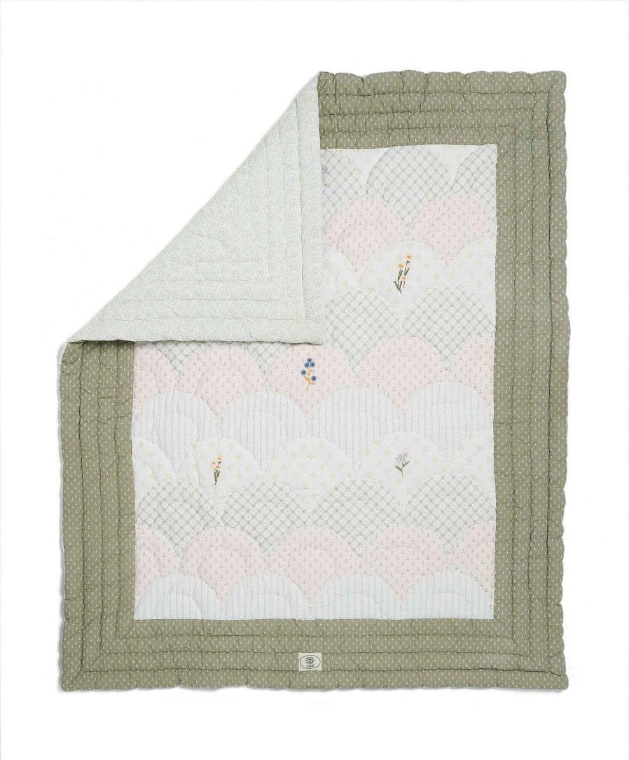 Nursery Mamas and Papas Baby Quilts | Laura Ashley Quilt In Neutral