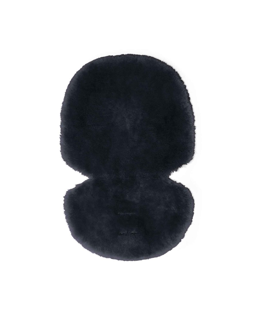 Pushchairs Mamas and Papas Pushchair Accessories | Luxury Sheepskin Pushchair Liner - Black