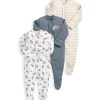 Toys & Gifts Mamas and Papas Baby Shower Gifts | Universe Sleepsuits (3 Pack) - Blue