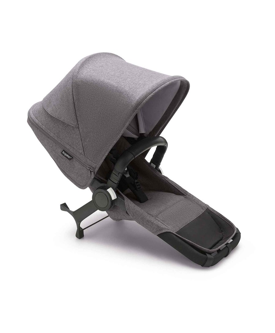 Pushchairs Bugaboo Pushchairs & Prams | Bugaboo Donkey 5 Duo Extension Set Complete Grey Melange