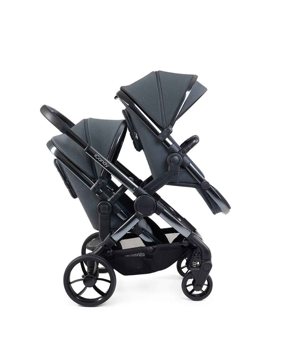 Pushchairs iCandy Twin Buggies & Tandem | Icandy Peach 7 Twin Pushchair Bundle - Truffle