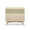 Nursery Mamas and Papas Baby Dressers & Changers | Coxley Nusery Dresser Changer - Natural/Olive Green