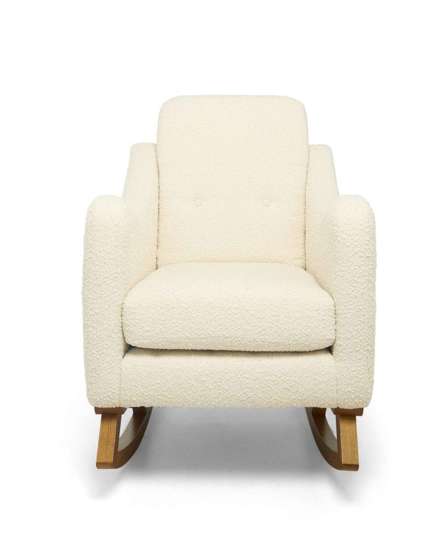 Furniture Mamas and Papas White Nursery Furniture | Bowdon Nursing Chair In Chenille Boucle - Oyster