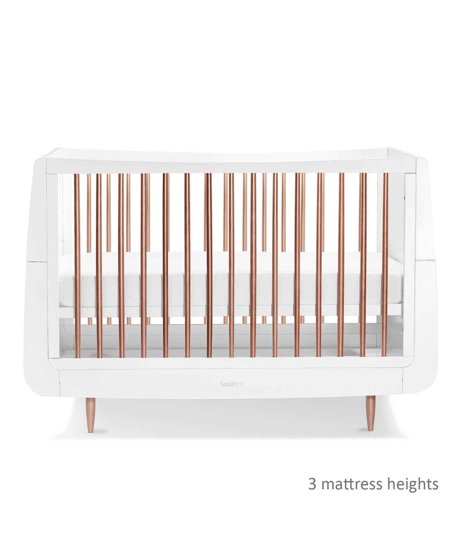 Furniture Snuz Cots & Cotbeds | Snuzkot Cotbed & Changing Unit Set - Rose Gold