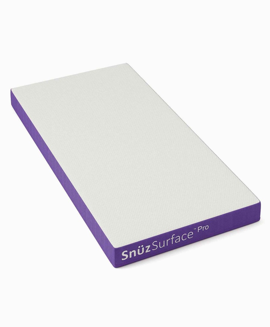 Furniture Snuz Cotbed Mattresses | Snuzsurface Pro Cotbed Mattress - White/Purple