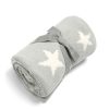 Christmas Mamas and Papas Christmas Personalised Gifts | Chenille Blanket - Grey Star